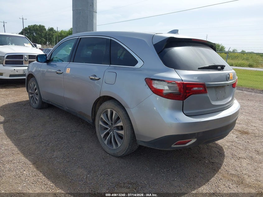 2016 ACURA MDX auction photo 3