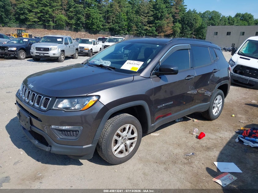 2018 Jeep Compass, Удар спереди, IAAI, VIN 3C4NJDABXJT163723 — фото 2
