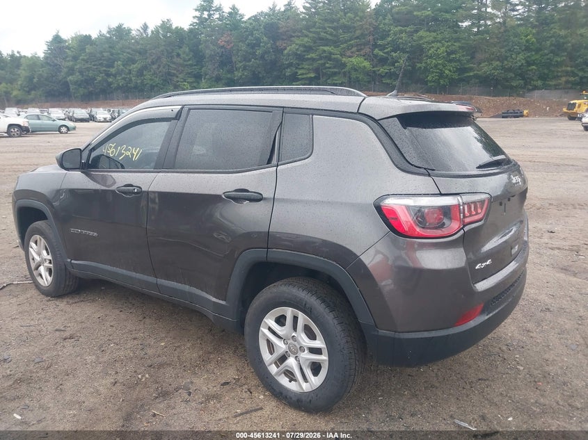 Vin: 3c4njdabxjt163723, lot: 46111691, jeep compass sport 4x4 20183