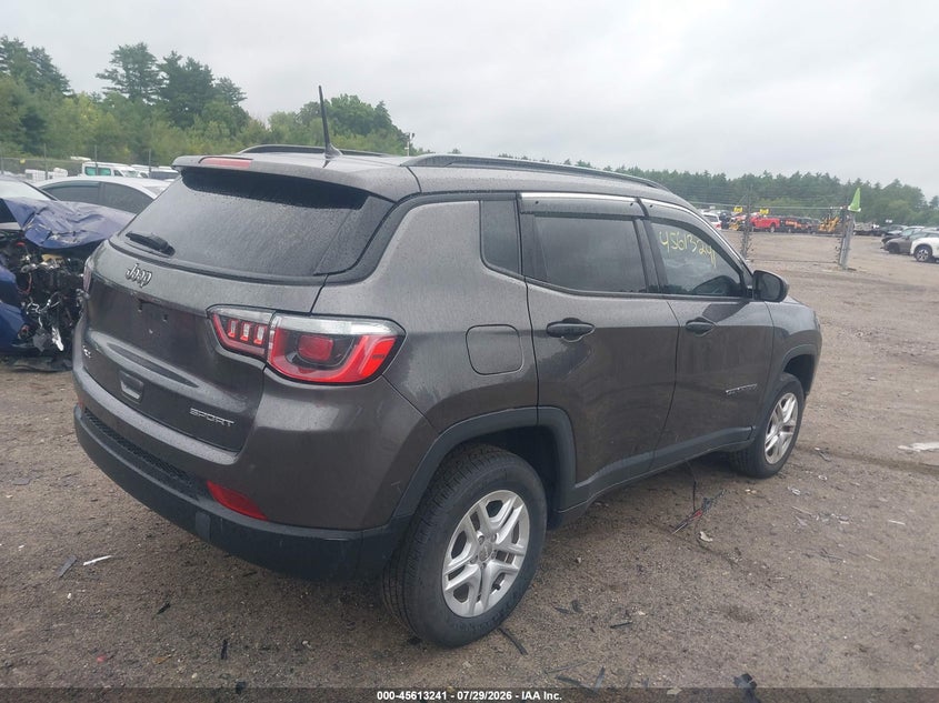 Vin: 3c4njdabxjt163723, lot: 46111691, jeep compass sport 4x4 20184