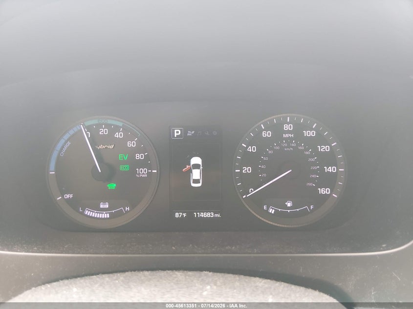 2016 HYUNDAI SONATA HYBRID auction photo 7
