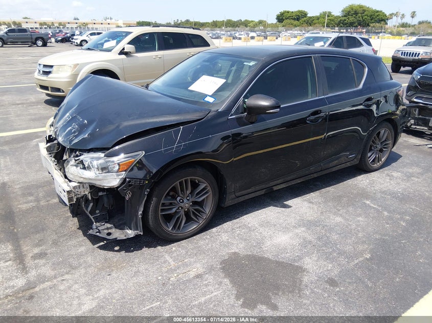 Vin: jthkd5bhxc2086843, lot: 46111804, lexus ct 200h premium 20122