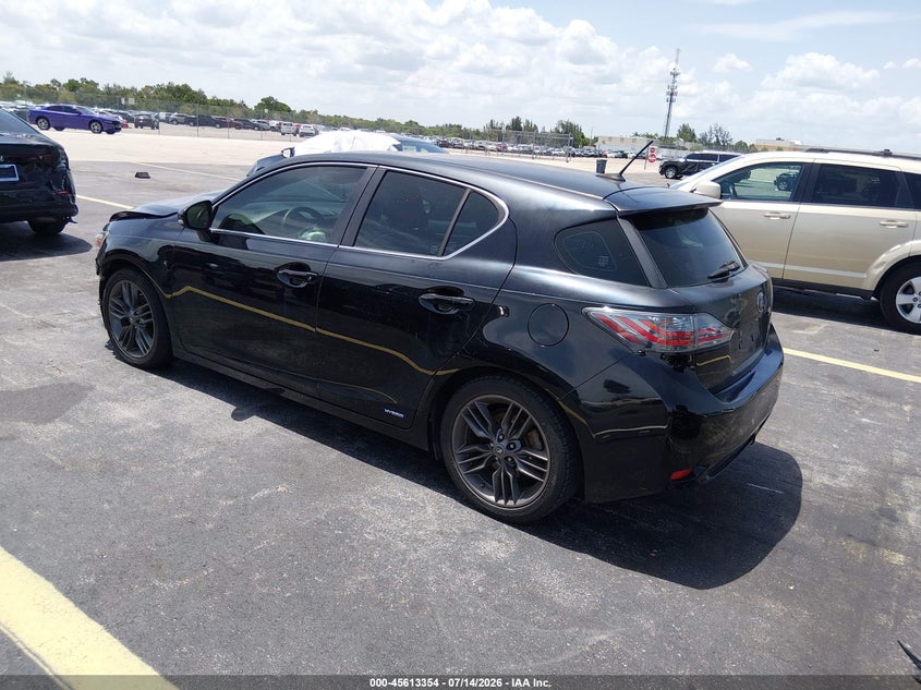 Vin: jthkd5bhxc2086843, lot: 46111804, lexus ct 200h premium 20123