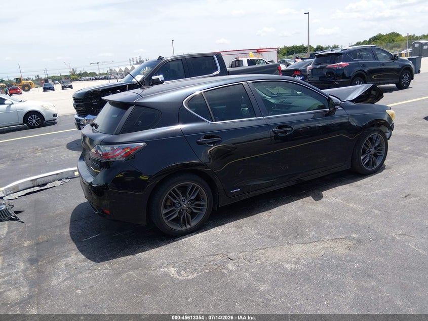 Vin: jthkd5bhxc2086843, lot: 46111804, lexus ct 200h premium 20124