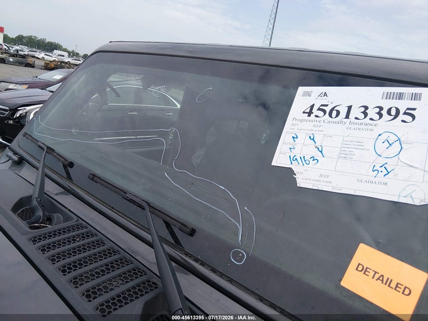 2025 Jeep Gladiator Nighthawk VIN: 1C6PJTAG0SL514996 Lot: 45613395
