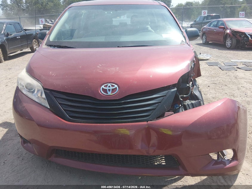 2013 Toyota Sienna L V6 7 Passenger VIN: 5TDZK3DC4DS282573 Lot: 45613436