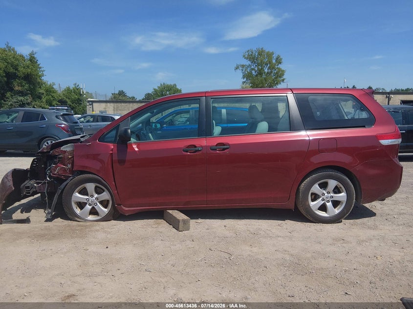 2013 Toyota Sienna L V6 7 Passenger VIN: 5TDZK3DC4DS282573 Lot: 45613436