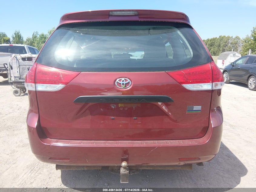 2013 Toyota Sienna L V6 7 Passenger VIN: 5TDZK3DC4DS282573 Lot: 45613436