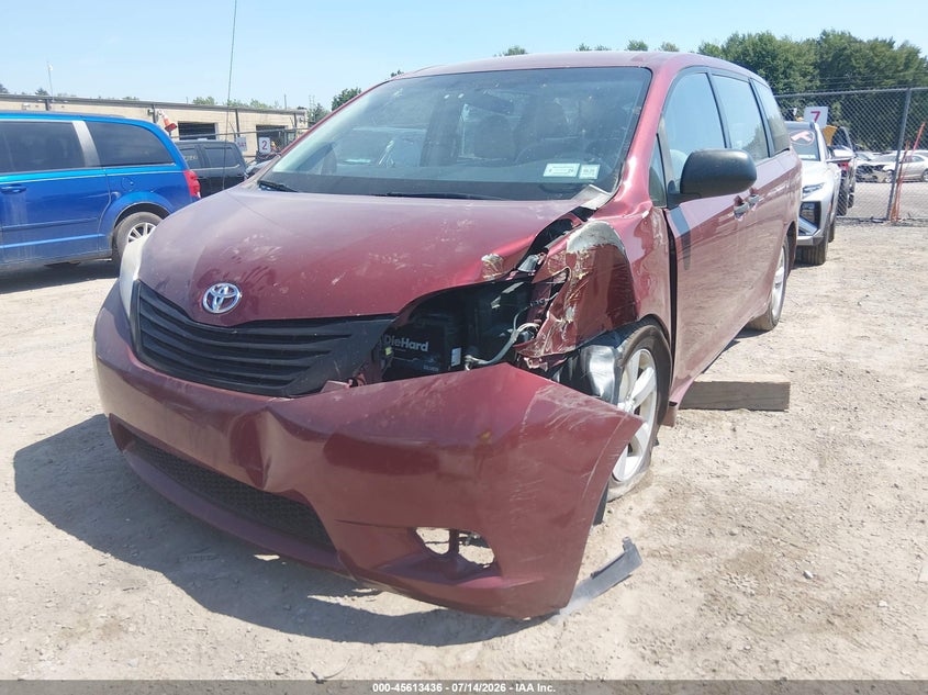 2013 Toyota Sienna L V6 7 Passenger VIN: 5TDZK3DC4DS282573 Lot: 45613436