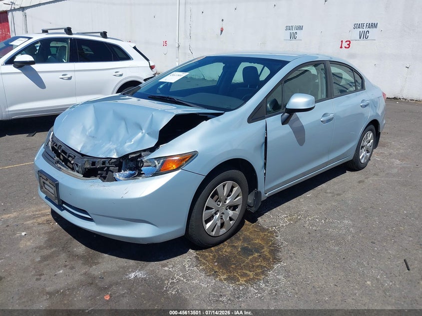 2012 HONDA CIVIC SEDAN 1.8L I-4 VVT, 140HP