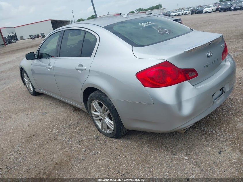 Vin: jn1dv6ar2bm451660, lot: 46111954, infiniti g25x 20113