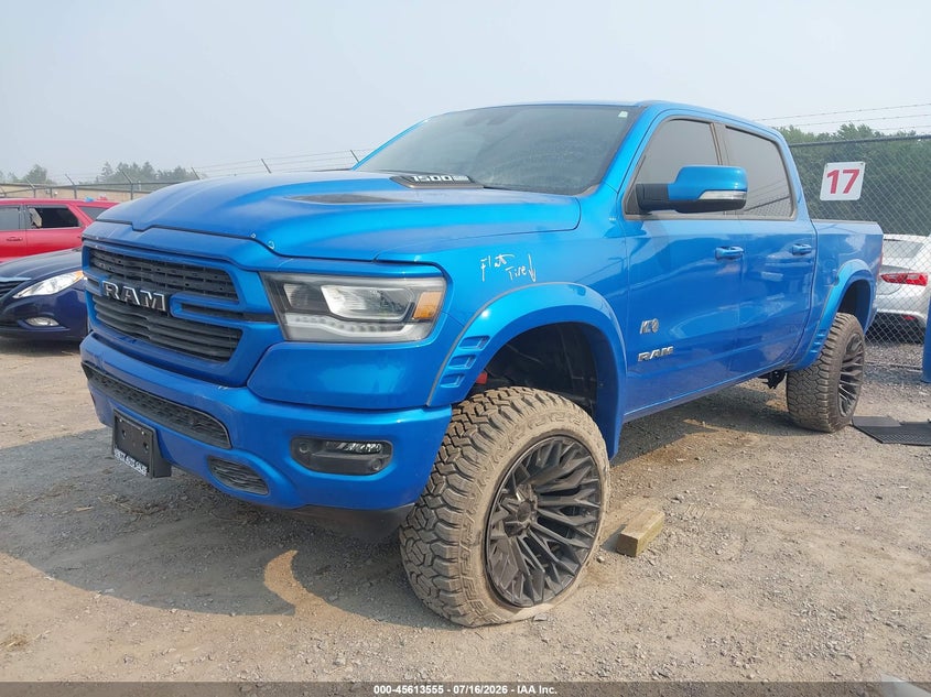 Vin: 1c6srfjt1nn456679, lot: 46112005, ram 1500 laramie  4x4 5'7 box 20222