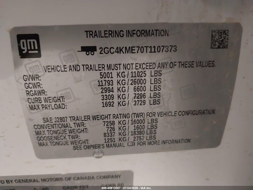 2026 CHEVROLET SILVERADO 2500 HD auction photo 8