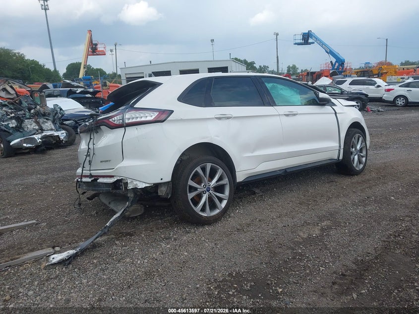 Vin: 2fmpk4ap7gbc50805, lot: 46112046, ford edge sport 20164