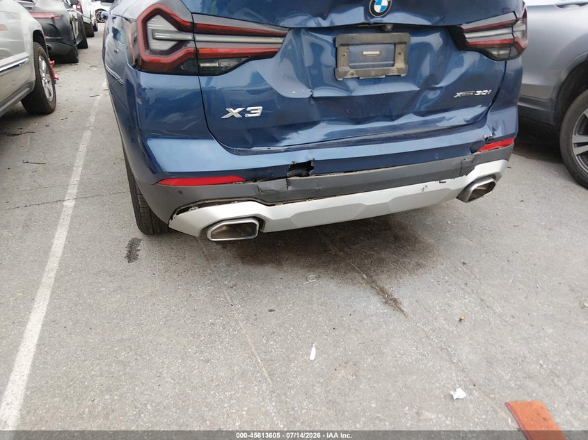 BMW X3 2022 VIN 5UX53DP04N9J91014