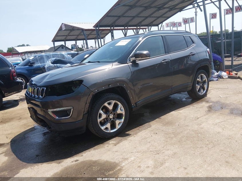 2019 Jeep Compass, Перёд и зад, IAAI, VIN 3C4NJDCB0KT771734 — фото 2