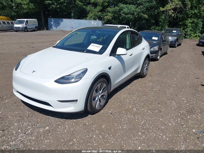Vin: 5yjygdee6mf106907, lot: 46112112, tesla model y long range dual motor all-wheel drive 20212