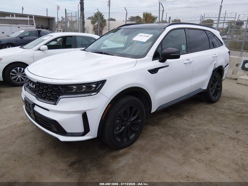Vin: 5xyrkdlf9ng135231, lot: 46112136, kia sorento sx 20222