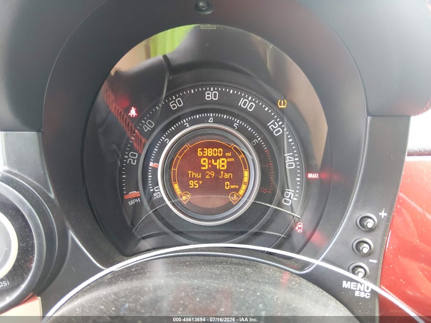 2013 Fiat 500 Abarth VIN: 3C3CFFFH2DT512044 Lot: 45613694