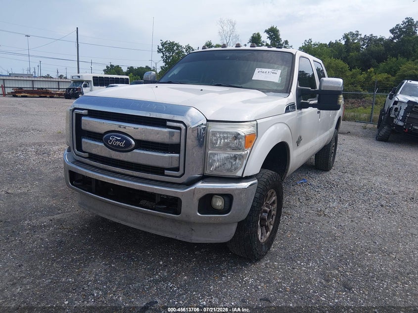 Vin: 1ft7w2bt7bec23657, lot: 46112156, ford super duty f-250 srw lariat 20112