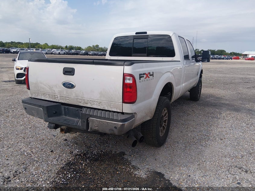 Vin: 1ft7w2bt7bec23657, lot: 46112156, ford super duty f-250 srw lariat 20114