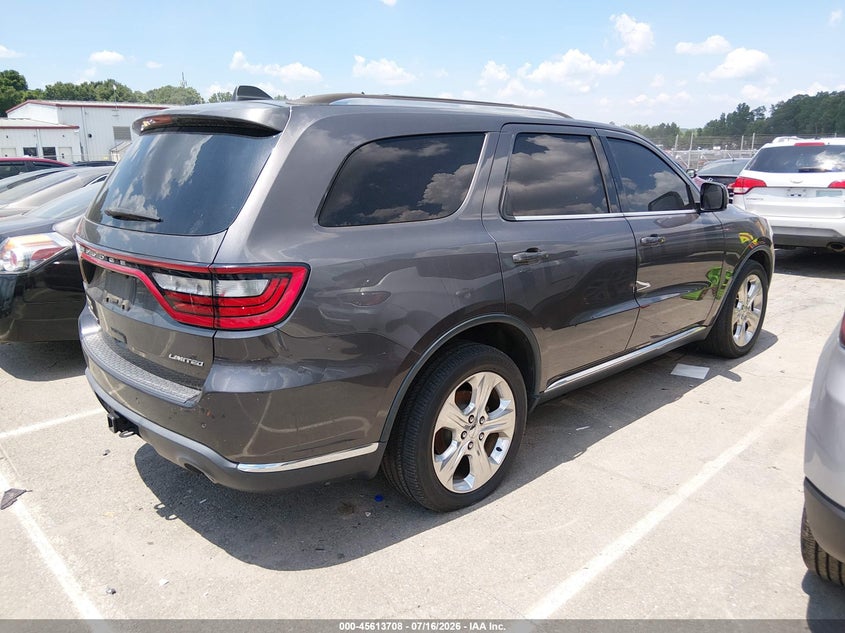 Vin: 1c4rdhdg6ec551749, lot: 46112158, dodge durango limited 20144