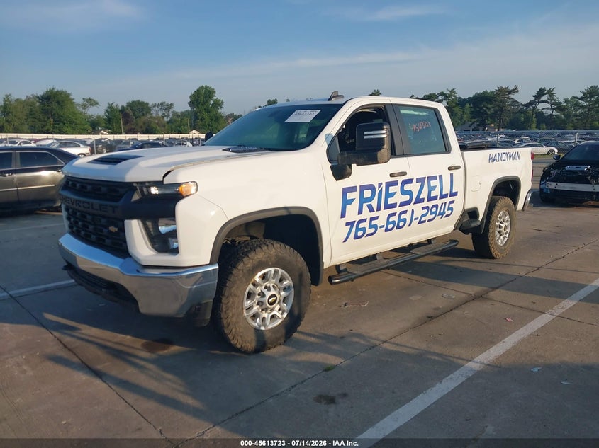 Vin: 2gc1yley7n1200978, lot: 46112173, chevrolet silverado 2500hd 4wd  standard bed wt 20222