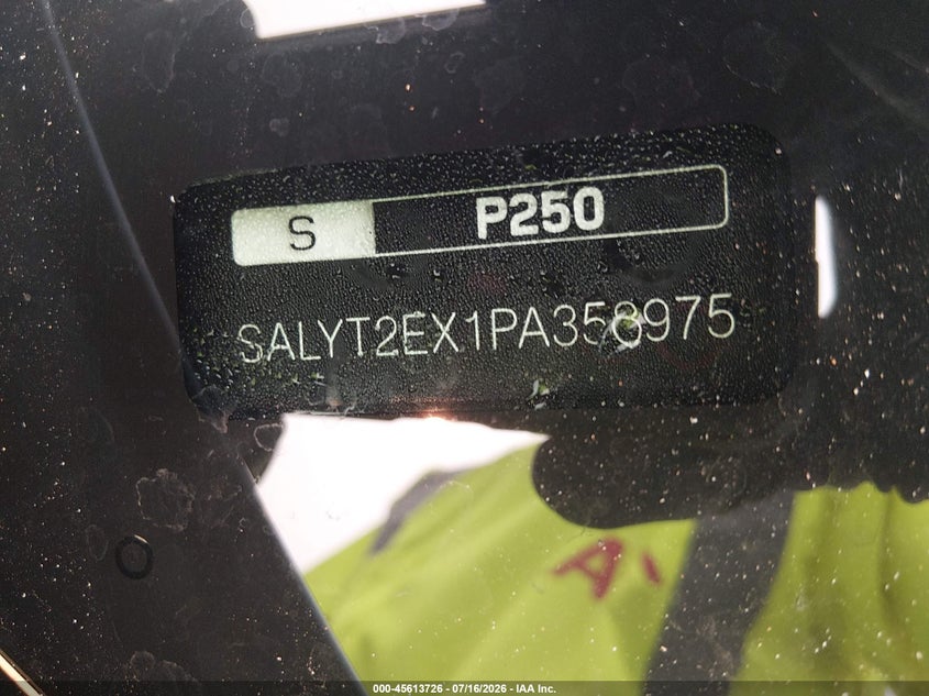 2023 Land Rover Range Rover Velar P250 R-Dynamic S VIN: SALYT2EX1PA358975 Lot: 45613726