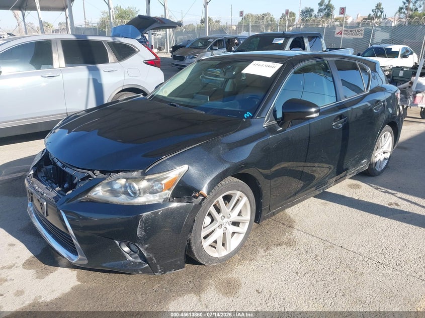 Vin: jthkd5bh4h2288696, lot: 46112310, lexus ct 200h 20172