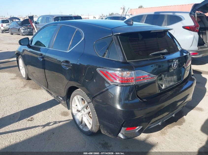 Vin: jthkd5bh4h2288696, lot: 46112310, lexus ct 200h 20173