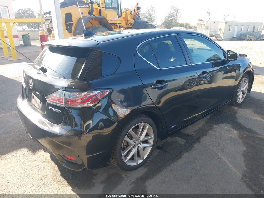 Vin: jthkd5bh4h2288696, lot: 46112310, lexus ct 200h 20174
