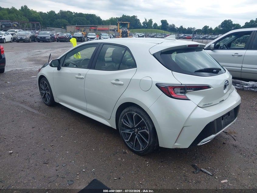 Vin: jtnk4rbe1k3018515, lot: 46112331, toyota corolla xse 20193