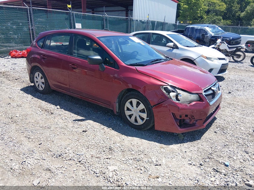2016 SUBARU IMPREZA auction photo 1