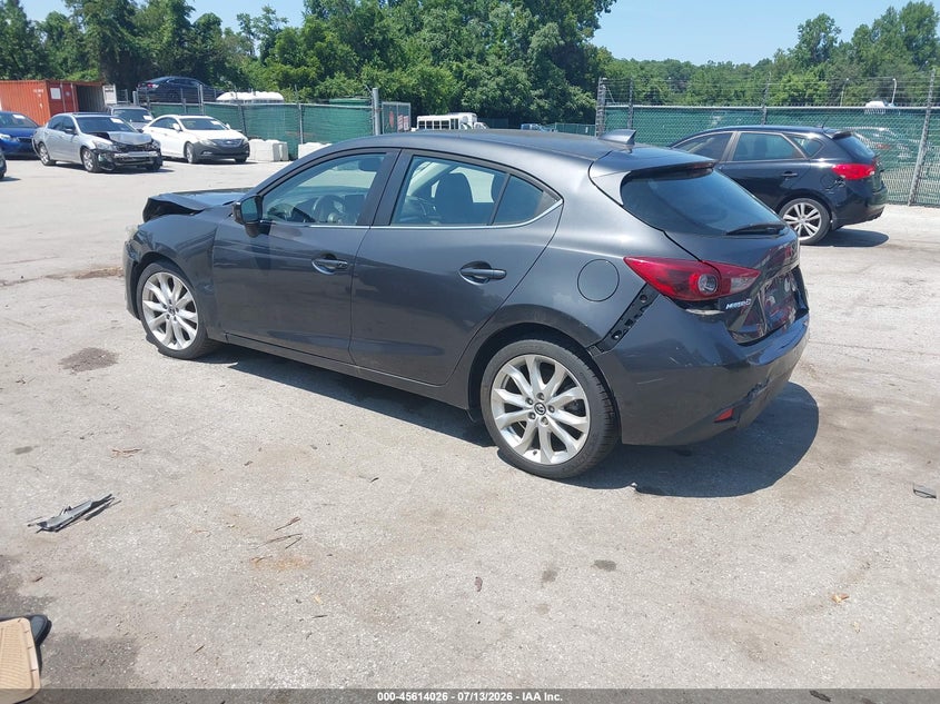 Vin: jm1bm1m32f1259308, lot: 46112476, mazda mazda3 s grand touring 20153