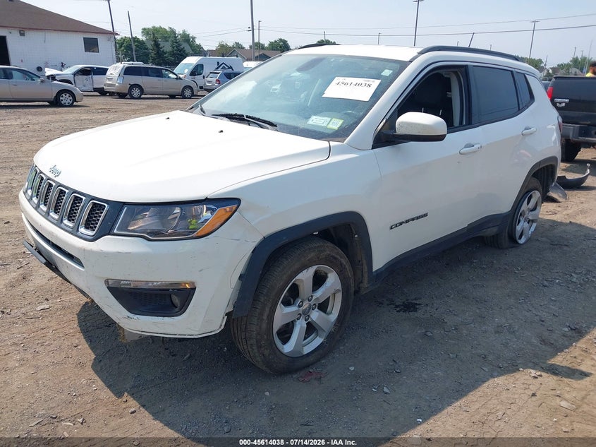 2019 Jeep Compass, Удар спереди, IAAI, VIN 3C4NJDBB8KT850876 — фото 2
