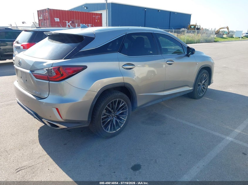 Vin: 2t2bzmca6jc144360, lot: 46112504, lexus rx 350 f sport 20184