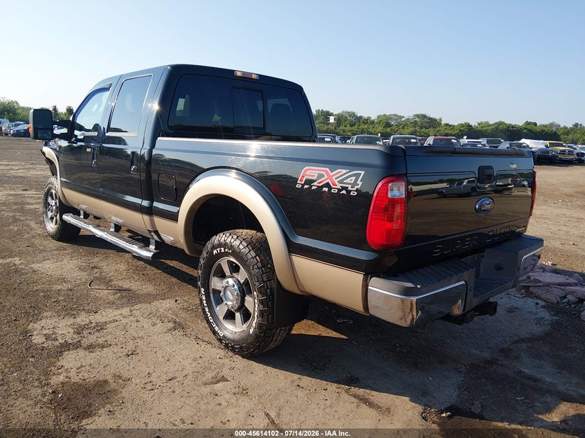 Vin: 1ft7w2b62cea54997, lot: 46112552, ford super duty f-250 srw lariat 20123