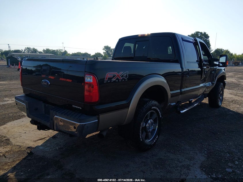 Vin: 1ft7w2b62cea54997, lot: 46112552, ford super duty f-250 srw lariat 20124