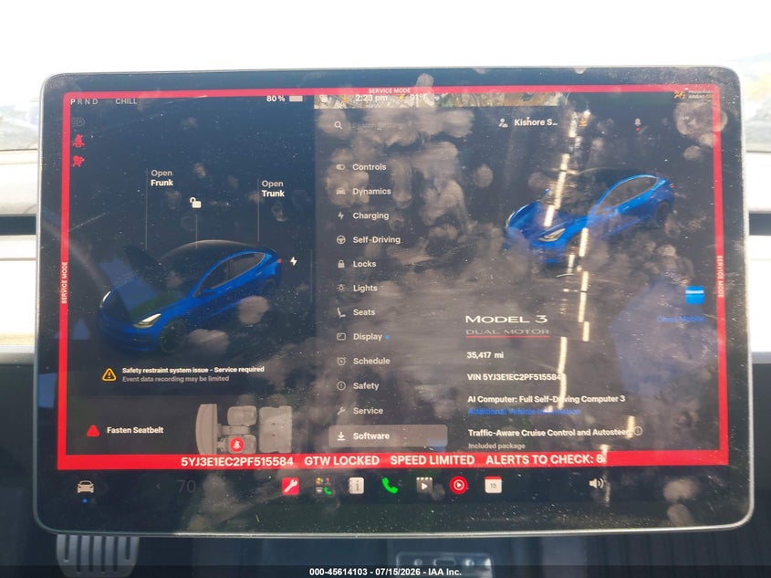 2023 TESLA MODEL 3 auction photo 7
