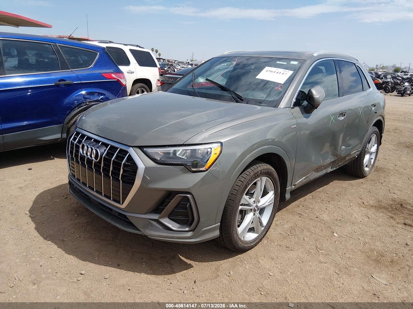Vin: wa1decf32m1014207, lot: 46112597, audi q3 premium 45 tfsi s line quattro tiptronic 20212