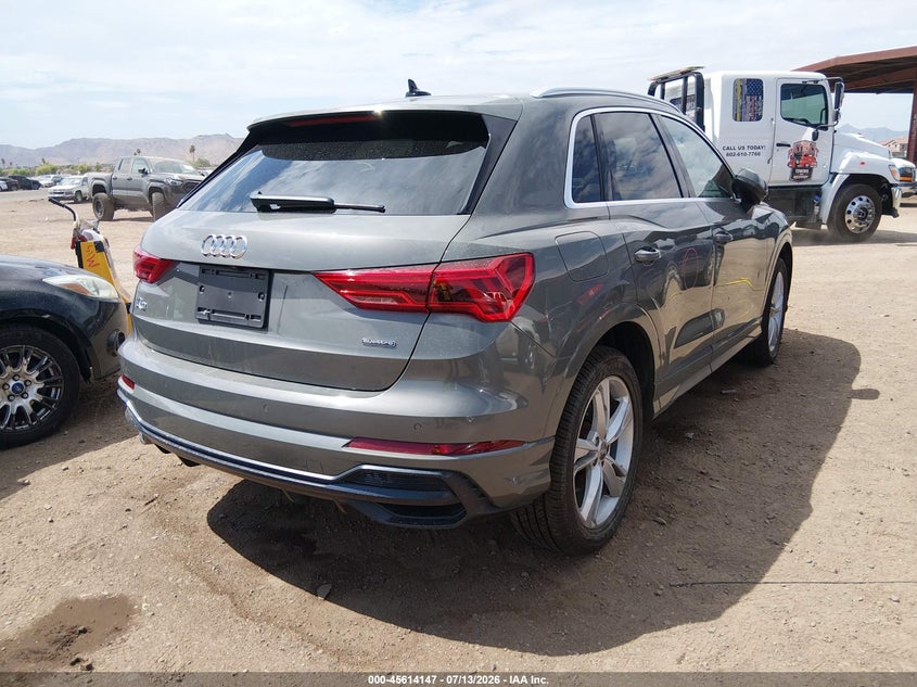 Vin: wa1decf32m1014207, lot: 46112597, audi q3 premium 45 tfsi s line quattro tiptronic 20214