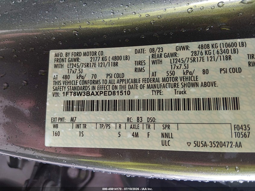 2023 FORD F-350 XL TRUCK N/A