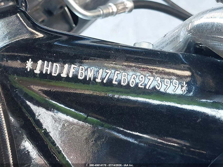 2014 Harley-Davidson Flhr Road King VIN: 1HD1FBM17EB627399 Lot: 45614178