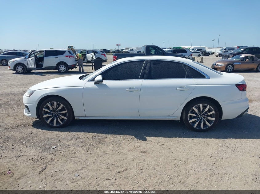 2021 AUDI A4 SEDAN 2.0L I-4 DI, DOHC, VVT, TURBO, 201HP