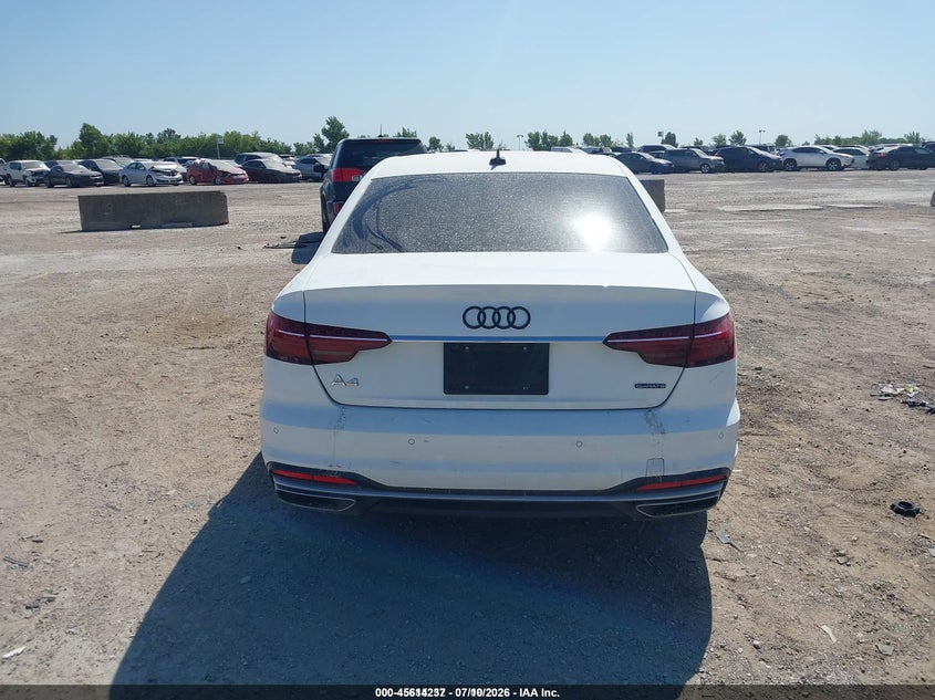 2021 AUDI A4 SEDAN 2.0L I-4 DI, DOHC, VVT, TURBO, 201HP