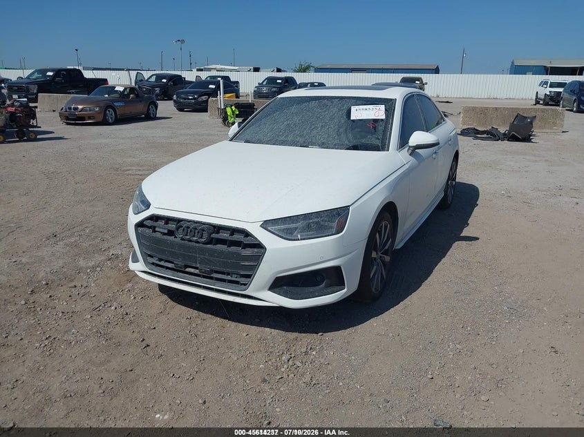2021 AUDI A4 SEDAN 2.0L I-4 DI, DOHC, VVT, TURBO, 201HP