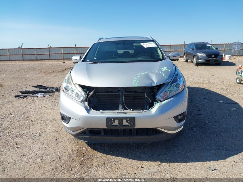 2017 Nissan Murano Platinum VIN: 5N1AZ2MH9HN160863 Lot: 45614305