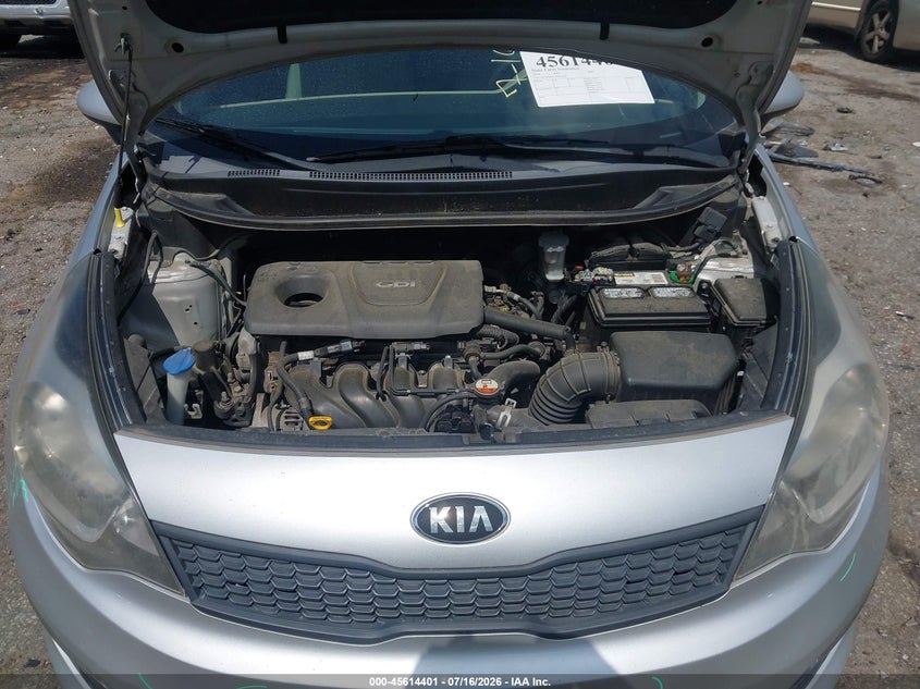 2016 Kia Rio Lx VIN: KNADM4A39G6554485 Lot: 45614401