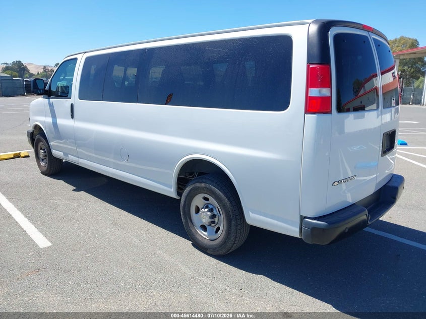 Vin: 1gazgnfp2l1253008, lot: 46112930, chevrolet express passenger rwd 3500 extended wheelbase ls 20203