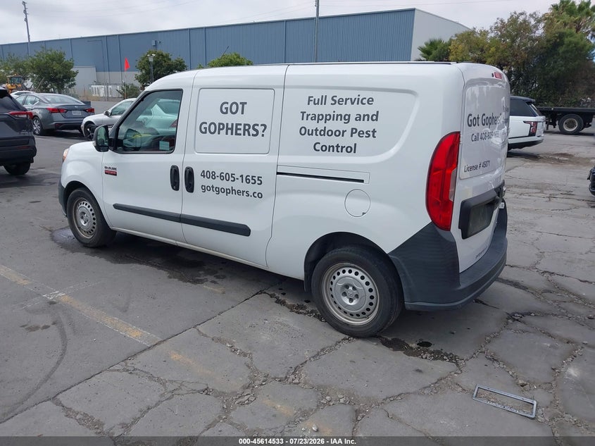 Vin: zfberfabxj6l36299, lot: 46112983, ram promaster city tradesman 20183